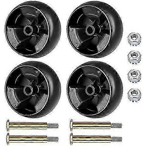 Roues de plateau de coupe améliorées pour tondeuses MTD, Cub Cadet et Troy Bilt. Remplace les références 112-0677, 72-025 et 938-3056. Entretien de pelouse. (1/4)