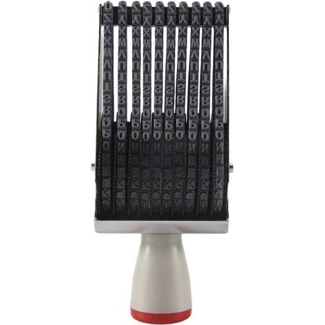 Tampon encreur multifonction à 10 chiffres avec alphabet anglais et chiffres en relief pour scrapbooking et loisirs créatifs. (1/5)