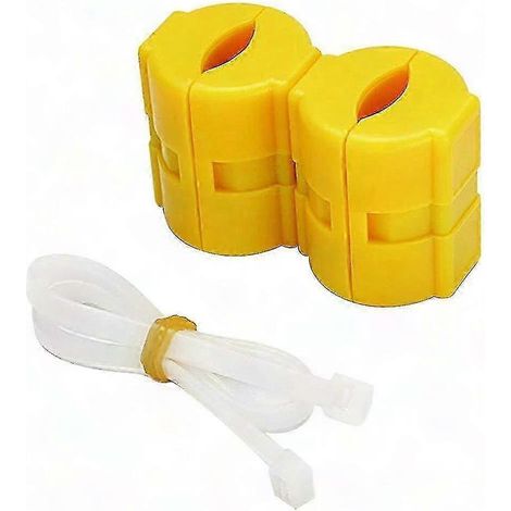 2Pcs Économiseur de Carburant Magnétique Réducteur d'Émissions pour Véhicule, Dispositif de Sauvegarde de Consommation d'Essence et de Gaz, Kit de 2 Aimants (1/5)
