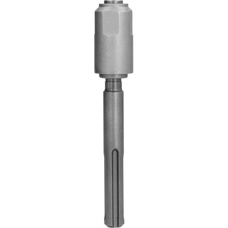 Adaptateur de perceuse à percussion argenté, sablé pour une résistance optimale à la rouille et à la corrosion, poignée robuste, outil à dégagement rapide (1/5)