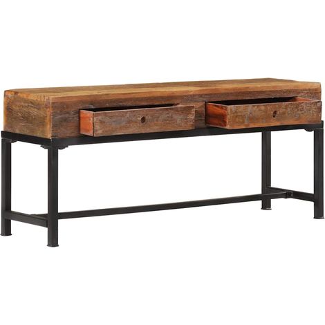 Mobile TV Armadietto TV Mobile Porta TV 110x30x46 in Legno Massello di Recupero (1/5)