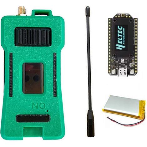 Kit de développement Heltec V4 Meshtastic WiFi LoRa 32 avec boîtier, batterie 3000 mAh, antenne souple, ESP32 SX1262, alimentation solaire BLE C (1/5)