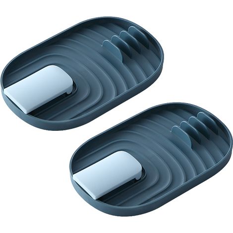 Support Pour Couvercle Et Cuillère - Support Multifonctionnel En PP Pour Ustensiles De Cuisine - Design Pliable Avec Patin Anti-Goutte - 2 Pièces (1/5)