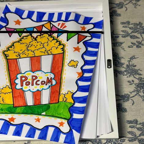 Cadre photo décoratif en bois pour enfants (1/5)
