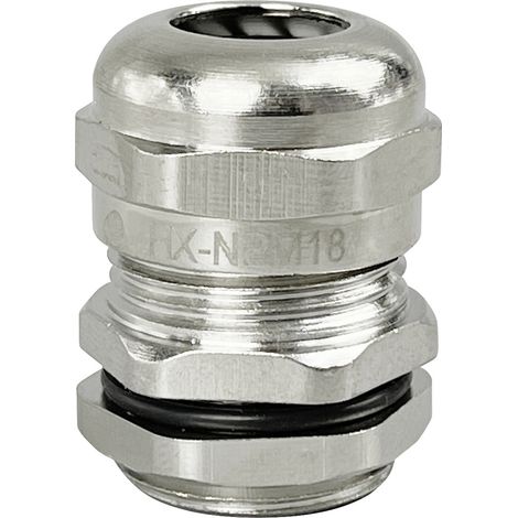 TRU COMPONENTS TC-10302828 Kabelverschraubung M18 Messing (vernickelt) Metall 1 St. (1/2)
