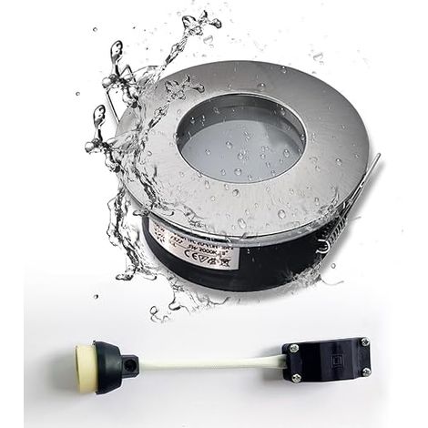 IP65 Recessed Downlight Ceiling Downlight GU10 Waterproof for Bathroom and Kitchen (Bulb Not Included) Hole Diameter 68 mm