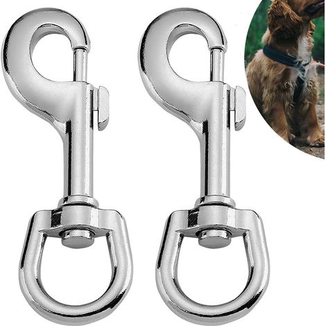 CCYKXA 4 Pieces Stainless Steel Ball Head Snap Hooks, Stainless Steel Carabiner, Ideal as a Keychain, Carabiner for Dog Leash, Bags and More (1/5)