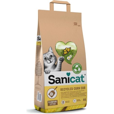 Litière végétale agglomérante Natura Activa Absorption et formation naturelle de blocs solides Format : 6 L (1/3)