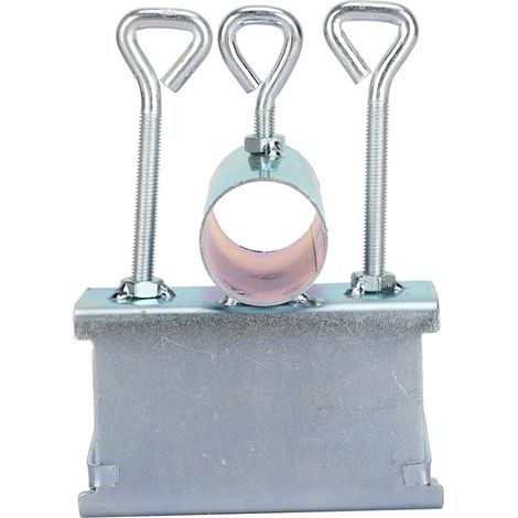 Trépied porte-parapluie pour camion, fixateur de parasol en zinc, pince-support pour parapluie de terrasse (modèle galvanisé) (1/5)