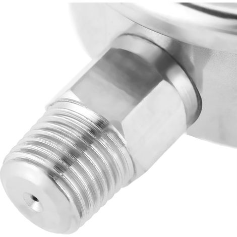 Manomètre de pression air hydraulique eau 0-60 bars 0-6 MPa filetage 1/4" NPT cadran 60 mm (1/5)