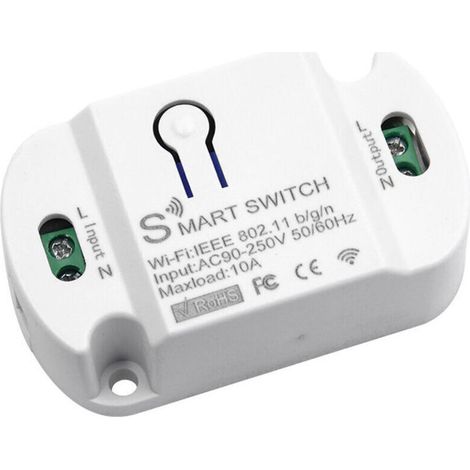 Tuya Wireless Smart Switch – Compatible with Alexa/Google Assistant, Programmable Timer, for Home Lighting