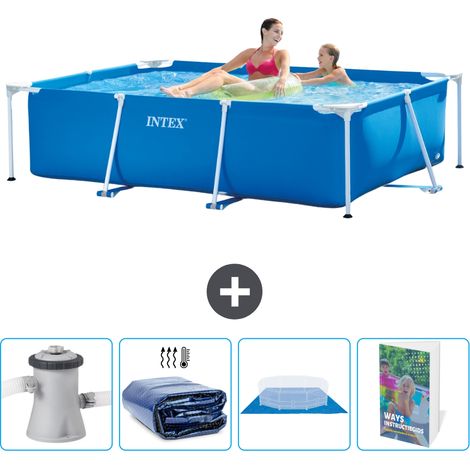 Intex Piscine Tubulaire Rectangulaire - 220x150x60 cm - 5-pièces SCB117 (1/5)