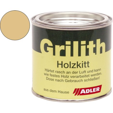 Grilith Holzkitt - Reparaturpaste Spachtelmasse, ideal zur Holzreparatur in Esche 100ml