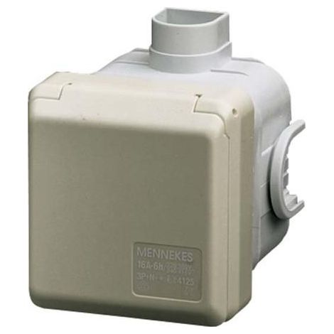 CEPEX UP-STECKDOSE 5X 32A 6H 400V, IP44, RAL1013 MENNEKES 4130