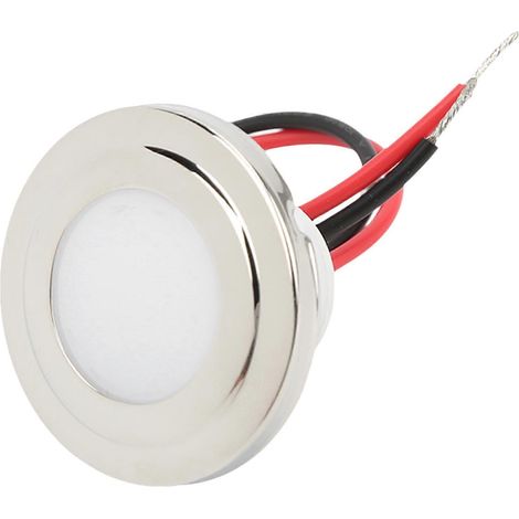 Éclairage d'escalier LED étanche IP66, rond, 4,6 cm (1,8 po), blanc froid, pour intérieur de bateau, bus et couloir (1/5)