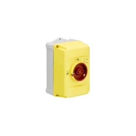 Coffret IP65 pour MS116-MS/MO132-Boit. Jaune poignée Rouge 1SAM201911R1011 ABB H442162