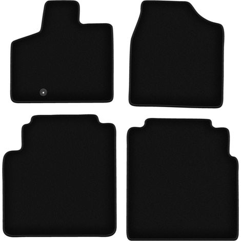 Tapis de sol en velours noir BASIC pour minifourgonnette Dodge Grand Caravan IV (2008-2016)