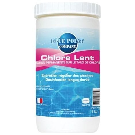 Chlore Lent 1kg Piedras de 250g