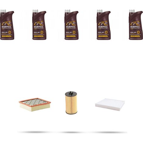 Kit tagliando 3 FILTRI e 5L OLIO compatibile con Opel Astra J ,GTC,SW 1.6 16v Turbo 132kw Dal 2009 (1/4)