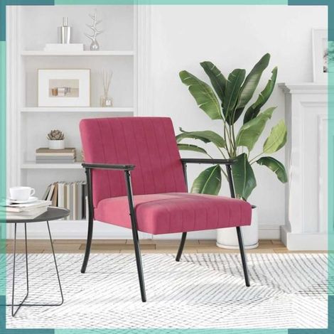 42017684 fauteuil Bordeaux 59 x 75 x 78 cm Velours (1/5)
