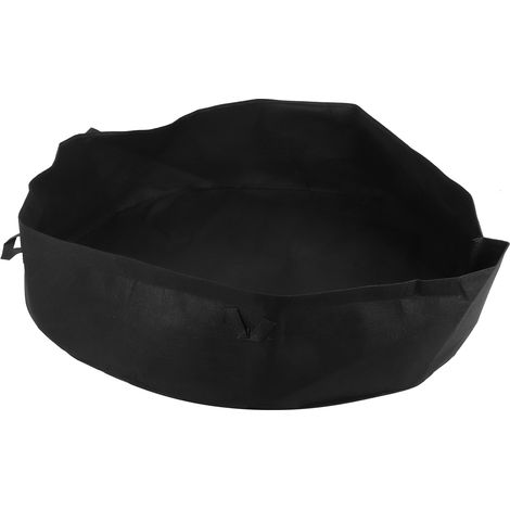 Sac de plantation rond avec poignée, lit de jardin pour semis de légumes, culture en pot pour maison, noir 120cmx30cm (1/5)