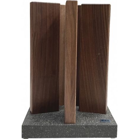 KAI Messerblock aus Stonehenge Walnuss / Edelstahl für 10 Messer STH-5"-"181411386