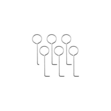 Lot de 6 clés de vidange en acier inoxydable - crochet de levage - extracteur - pour canalisations de douche (1/5)