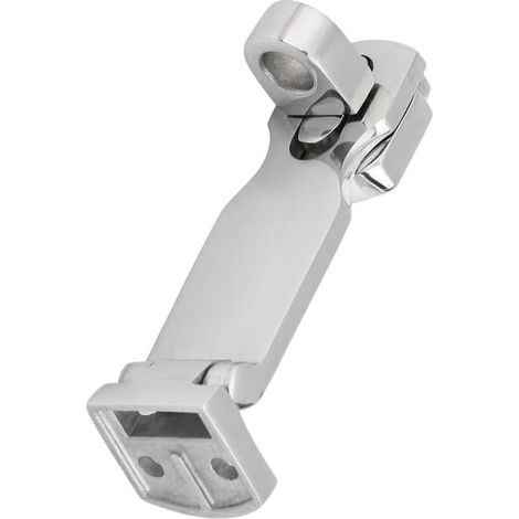 Loquet de sécurité pivotant en acier inoxydable 316 de qualité marine pour portes d'armoire, de bateau, de camping-car, cadenas tournant, support à œillet résistant à la rouille, 75 mm (1/5)