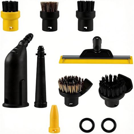 11-Piece Accessory Kit for Steam Cleaner, Includes Window Nozzle + Extended Nozzle, Compatible with SC1 SC2 SC3 SC4 SC5 SC7 CTK10 CTK20 (1/5)