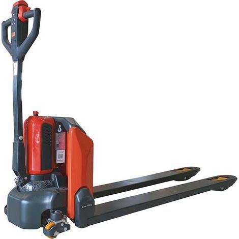 Transpalette électrique à fourches longues 1500x540mm - Capacité 1,5T - Idéal palettes longues ou prise de deux palettes - PTE15N-1500