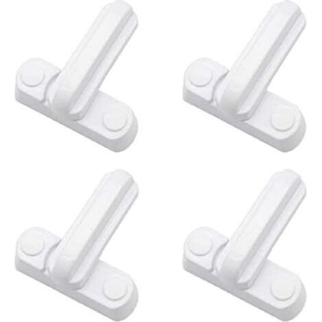 4 Pack Door Handle Locks, Extra Home Security Latches Replacement for House Doors Cabinets Windows (1/4)
