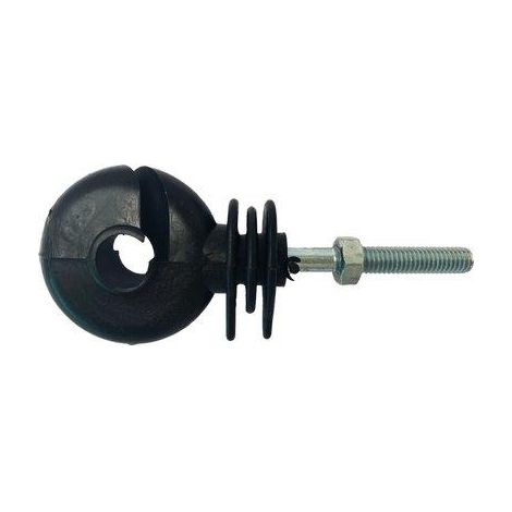 ISOLATORE ELETTRORECINZIONE OCCHIOLO VITE FERRO - X FILO + CORDA- 50 pezzi