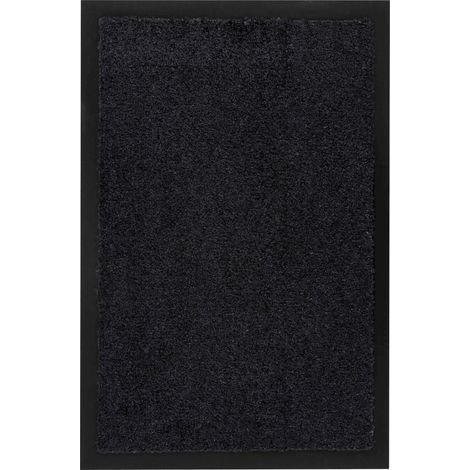 Paillasson noir antidérapant en polyamide robuste - 90 x 60 cm (1/4)