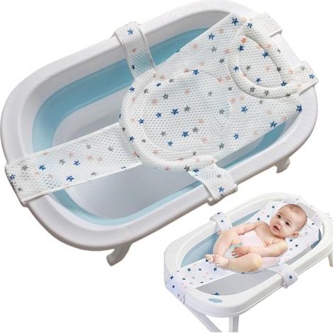 Coussin de bain pour bébé, hamac antidérapant pour bébé, accessoires de bain pour bébé, siège de bain pour bébé, tapis de bain pour bébé (1/5)
