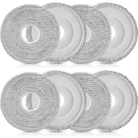 FOREHILL 8 Serpillières pour Dreame X40/X50 Ultra Complete, X40/X50 Master, L10s Ultra /L10s Pro Ultra /L10s Pro Gen 2, L20/L40/L50 Ultra, Mova E30 Ultra /P50 Pro Ultra, pour Xiaomi X10 Plus /X20 Plus (1/5)