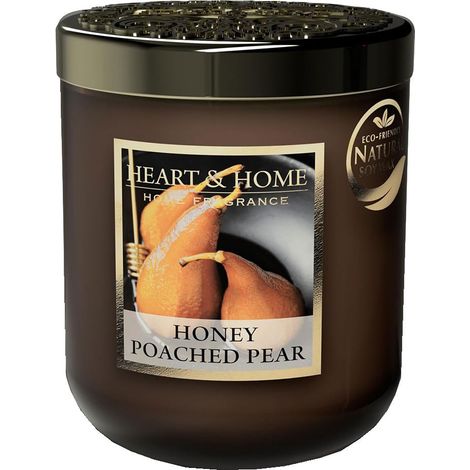 Bougie à la cire de soja Poire pochée au miel - Heart and Home (1/2)