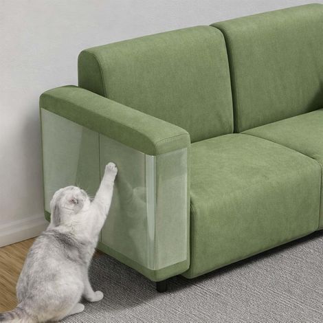 Roll Cat Claw Protective Film, 43cm x 5m, Transparent PVC Sticker, For Sofa, Door, Furniture (1/5)