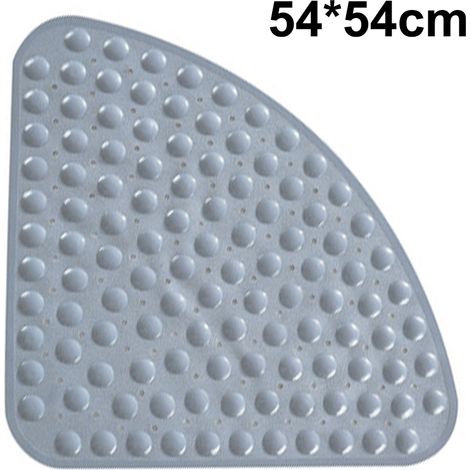 Tapis de bain Sector 54 x 54 cm, antidérapant, en PVC, avec ventouses..