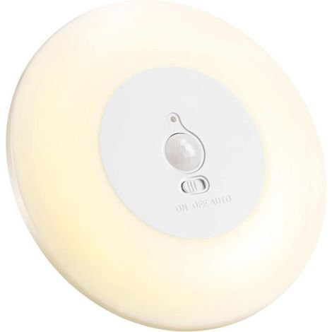 Plafoniera a LED a batteria con sensore di movimento per interni, lampada da soffitto wireless da 3000K per armadi, ripostigli in cantina, dispense e scale [Classe energetica A+] (1/5)