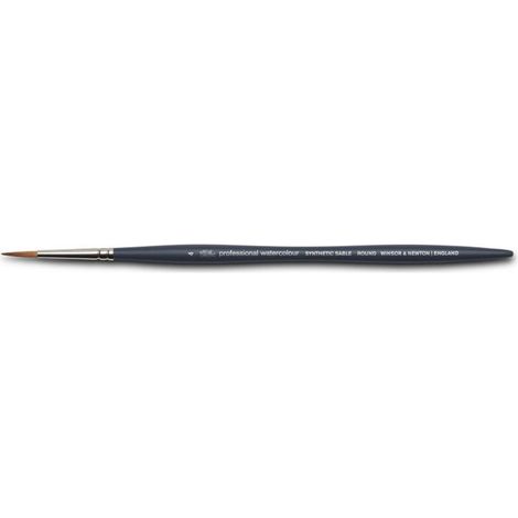 Pinceau rond n°4 aquarelle professionnelle Winsor & Newton (1/3)