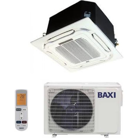 Climatiseur Baxi rèversible Cassette 18000 Btu RZGBK50 R-32 Wi-Fi en option avec télécommande et panneau inclus - Nouveau