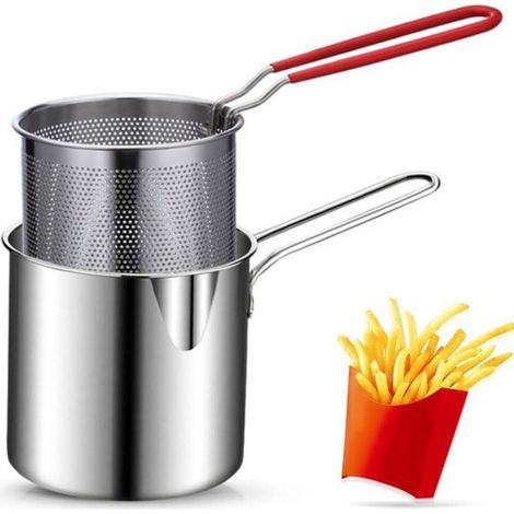 Friteuse - Friteuse multifonctionnelle - Friteuse améliorée avec long manche - Friteuse multifonctionnelle en acier - Aci (1/5)