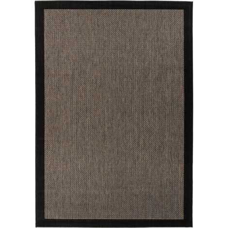 Tapis Uni à Poils Plats "Splash" Gris 80 x 150 cm (1/3)