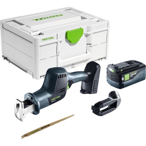 Scie sabre sans fil Festool ERSC 18 EB-Basic 18 V 210 mm + 1 batterie 5,0 Ah + Systainer - sans chargeur (1/5)