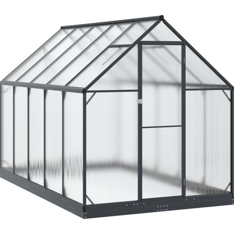 Serra da Giardino con porta Antracite 183,5 x 303,5 x 207 cm vidaXL