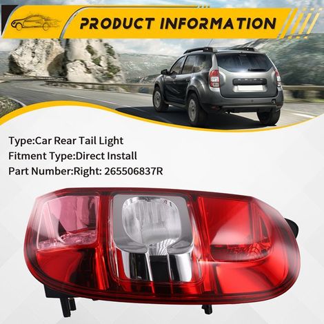 265506837R ist für das rechte Rücklicht des Renault Dacia Dast (Baujahre 13-17) geeignet. (1/4)