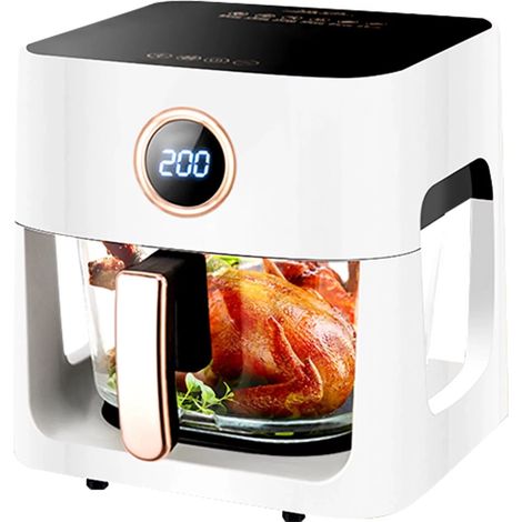 Friteuse à air Smart 3,6 l, blanche - Commande vocale, cuisson à l'huile (1/5)