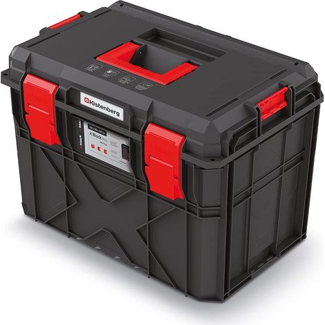 Kistenberg Caja de herramientas (bisagras de metal, incluye separadores y cuencos, capacidad de carga 50 kg, X-Block PRO, dimensiones: 546 x 380 x 407 mm)