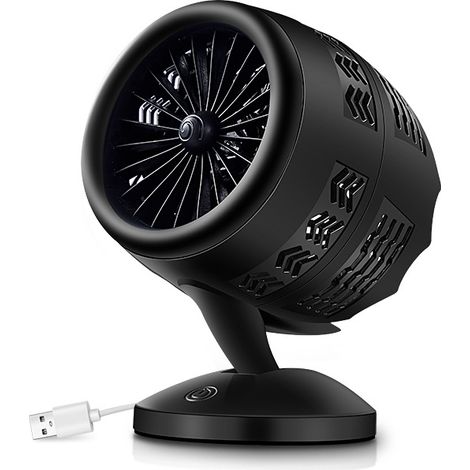 Mini ventilateur USB créatif à double pale / Ventilateur de refroidissement portable (1/3)