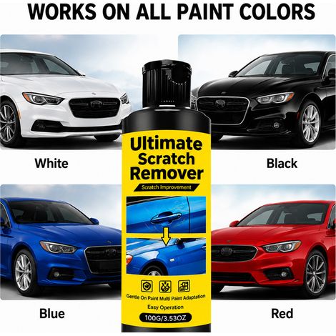 KineShineX Car Scratch Care Kit: Polishes and Resurfaces Body Paint, Adds Brightness, and Performs Routine Maintenance. (1/4)